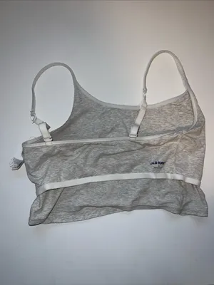 Old Navy Light Gray Cropped Camisole Bralette thumbnail 5