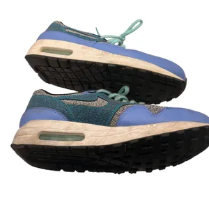 Nike Air Max Blue Gray Yellow Athletic Sneakers Size 7.5 Casual Sport Shoes thumbnail 9