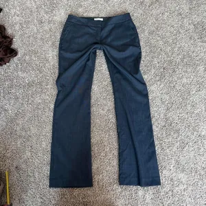 New York & Co Blue Wide Leg Pinstripe Trouser Pants thumbnail 7