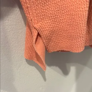 Aerie Women's V-Neck Coral Inside Out Sweater Small thumbnail 4