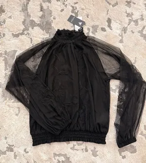Guess Sheer Long Sleeve Top thumbnail 1