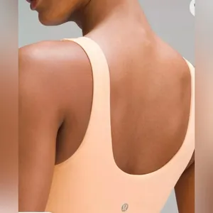 NEW Lululemon Align Dress Peach Bellini Built in Shorts Butterly Soft Size 2 thumbnail 5