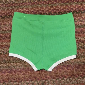 Nwot Aerie Offline Green Ribbed Shorts Hot Pants thumbnail 3
