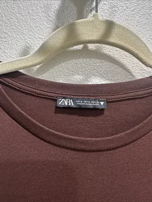 Zara Chocolate Brown Long Sleeve Bodycon Mini Dress thumbnail 2