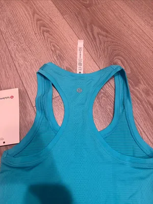 NWT Lululemon Swiftly Tech Racerback Tank in Blue Size 2 10K LA thumbnail 4