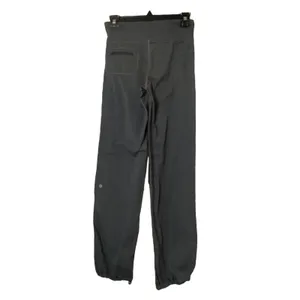 Womens Lululemon straight cut‎ grey drawstring pants with drawstring cuffs Sz XS thumbnail 7