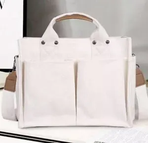 COPY - Durable Canvas Tote Bag with Handle, Magnetic Snap Closure Large Capacity thumbnail 1