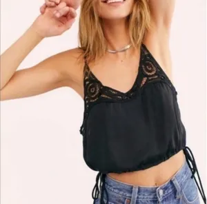 Free People Intimately Cropped Top Sz XS Black Blouson Brami Lace Cami thumbnail 12