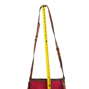Dooney & Bourke fuschia Pink Nylon Leather Trim Crossbody Messenger Bag J8416851 thumbnail 2