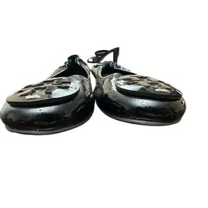 Torry Burch Patent Flat Ballet Black Leather Shoes Size 9Mp thumbnail 7