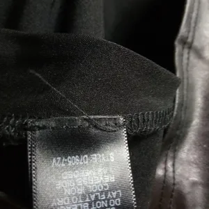 Korra Black Stretch Leather Look Top L thumbnail 3