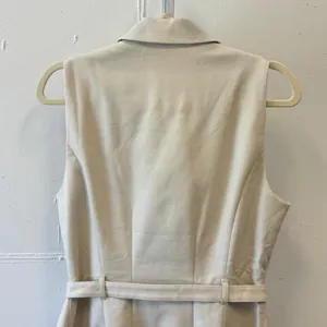 NWT Ann Taylor Sleeveless‎ Double Breasted Trench Dress Beige Tan Belted Size 10 thumbnail 5