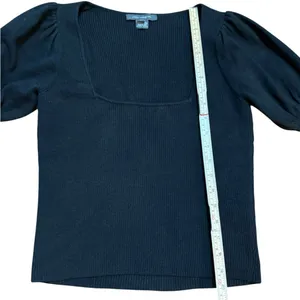 French Connection Women's Jaida‎ Babysoft Square-Neck Sweater Black Sz M thumbnail 7