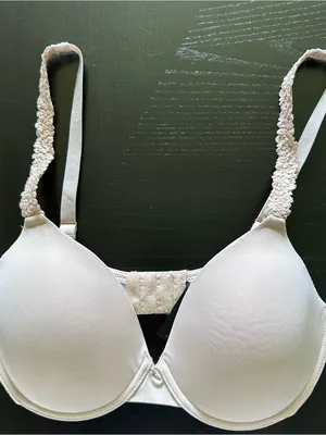 Natori Pure Luxe Lace-Trim T-Shirt Bra in Nude thumbnail 3