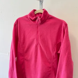 Marker Polartec Fleece Pullover Womens XL Pink 1/4 Zip Mock Neck Made in USA thumbnail 3