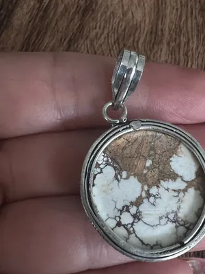 Wild Horse Turquoise 925 Sterling Silver Necklace Native American Jewelry thumbnail 8
