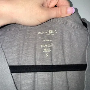 Natural Life Jumpsuit Womens Small Grey Excellent‎ Contrast Stitch Cotton Slub thumbnail 2