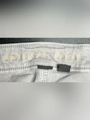 American Eagle Plus Size 18 Straight Leg Cream Color Jeans thumbnail 2