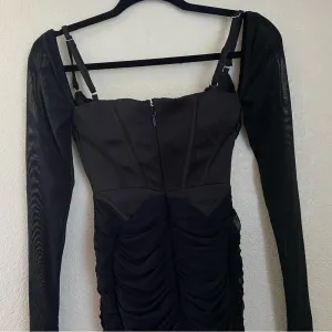 House of CB‎ Freyja black gathered corset dress size XS thumbnail 8