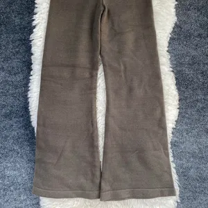 🆕 Vintage Havana Olive Grey Slim Fit Knit Fold Over Flare Pant Elevated Lounge thumbnail 7