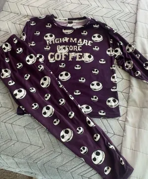 Disney Nightmare Before Christmas Jack Skellington Pajama Set M (8–10) thumbnail 1
