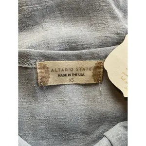 Altar'd State‎ XS Midi Dress Sleeveless Side Slit Cami Casual Light Blue thumbnail 7