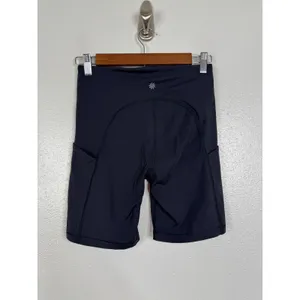 Athleta Ultimate Stash Pocket 7" Short Black High Rise Biker Shorts Womens Small thumbnail 2