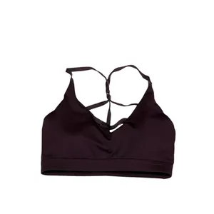 Nike Indy Dri-FIT Sports Bra Womens Petite Small Burgundy Strappy thumbnail 2