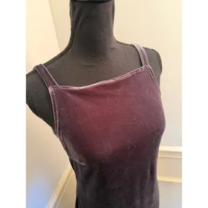 Vintage 90s Michelle Grey Velvet Maxi Dress Square Neck Column Gown Grunge Chic thumbnail 2