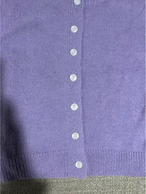 Purple Short Sleeve Sweater Size M thumbnail 3