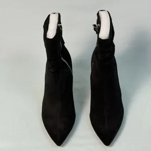 Bella Vita Woman Size-6M~ Danielle Leather Suede‎ Black Slouch Ankle Booties thumbnail 9