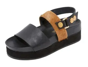 Free People Black and Brown Sandals thumbnail 1