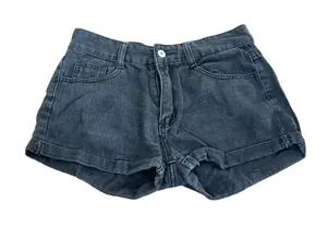Classic Black Denim Women's Shorts thumbnail 1