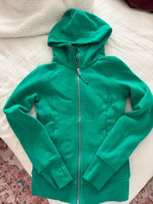 Lululemon Scuba Green Full-Zip Size 2 thumbnail 1