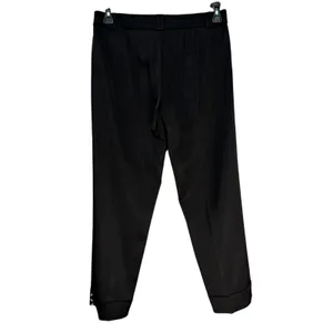 White House Black Market Black Embellished Crystal Button Ankle‎ Pants Womens 6 thumbnail 2