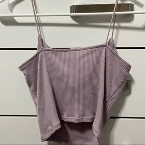 Garage The Ribbed Bungee Cami Light Purple thumbnail 3