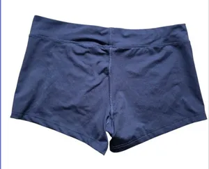 NIKE Dri Fit Shorts Women Size Large Mid Rise Dark Blue Booty Gym Athlete EUC thumbnail 2