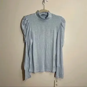 7 for all mankind smocked mock neck  Size Medium   thumbnail 2