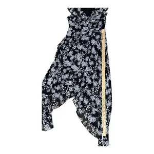 Banana Republic Elegant Ruffle Dress Black/White Floral print Size 4 Asymmetric thumbnail 10