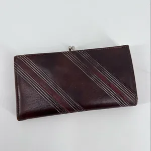 Vintage brown wallet 80s‎ Brown thumbnail 7