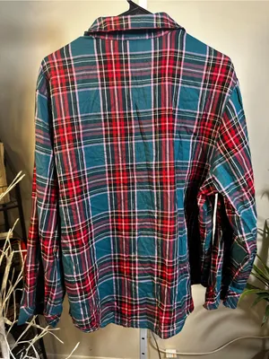 20. Victoria’s Secret plaid Flannel Pyjama Top thumbnail 3