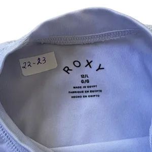 Roxy White Swimsuit Rashguard Junior Size 12/Large | 22-23 thumbnail 3