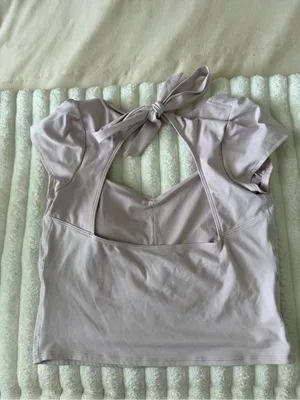 Gilly Hicks Women's Light pink Tie-Back Athletic Top thumbnail 3