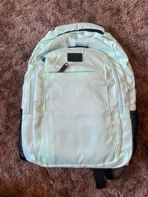 Matein Light Blue Mint Green Travel Backpack Laptop School Book Bag Charger thumbnail 1