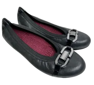 Munro‎ Flats Size 5.5 Black Metallic Ivy Ballet Slip On Casual Shoes thumbnail 1