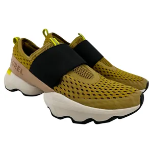 Sorel Kinetic Impact Strap Mesh Sneakers Athletic Slip On Dioxide Gold Black 8 thumbnail 2