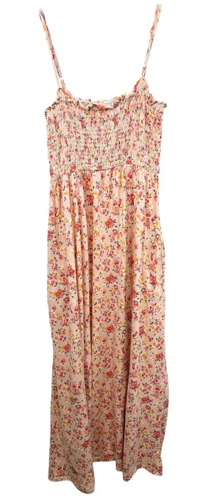 Culture Code Medium Maxi Dress‎ Pink Floral Smocked Cottagecore Feminine 1264 thumbnail 1