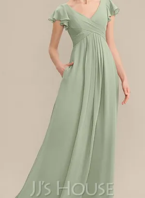 NWT JJ's House Chiffon Dress With Cascading Ruffles Pockets Size 0 thumbnail 1