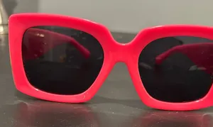Stylish Hot Pink Sunglasses Red thumbnail 1