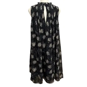 Joie Size M Baltic Floral Print Sleeveless Mini Dress Shift Blue White Floral thumbnail 4
